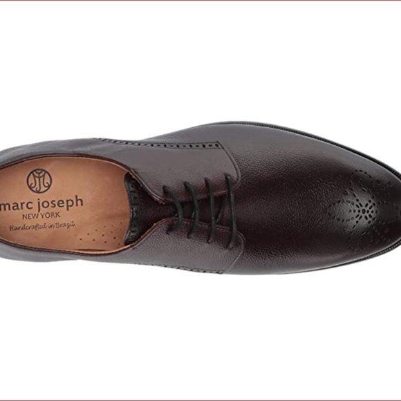 MARC JOSEPH NEW YORK Men\'s Leather Oxford Lace-up Wingtip Dress Shoe Wine US 9.5 main image 7